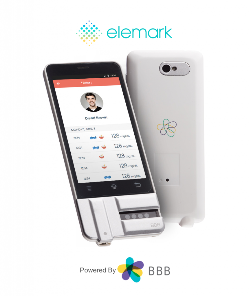 사진 2 비비비가 개발한 안드로이드 기반 모바일 다측정 체외진단기기 엘리마크(elemark)